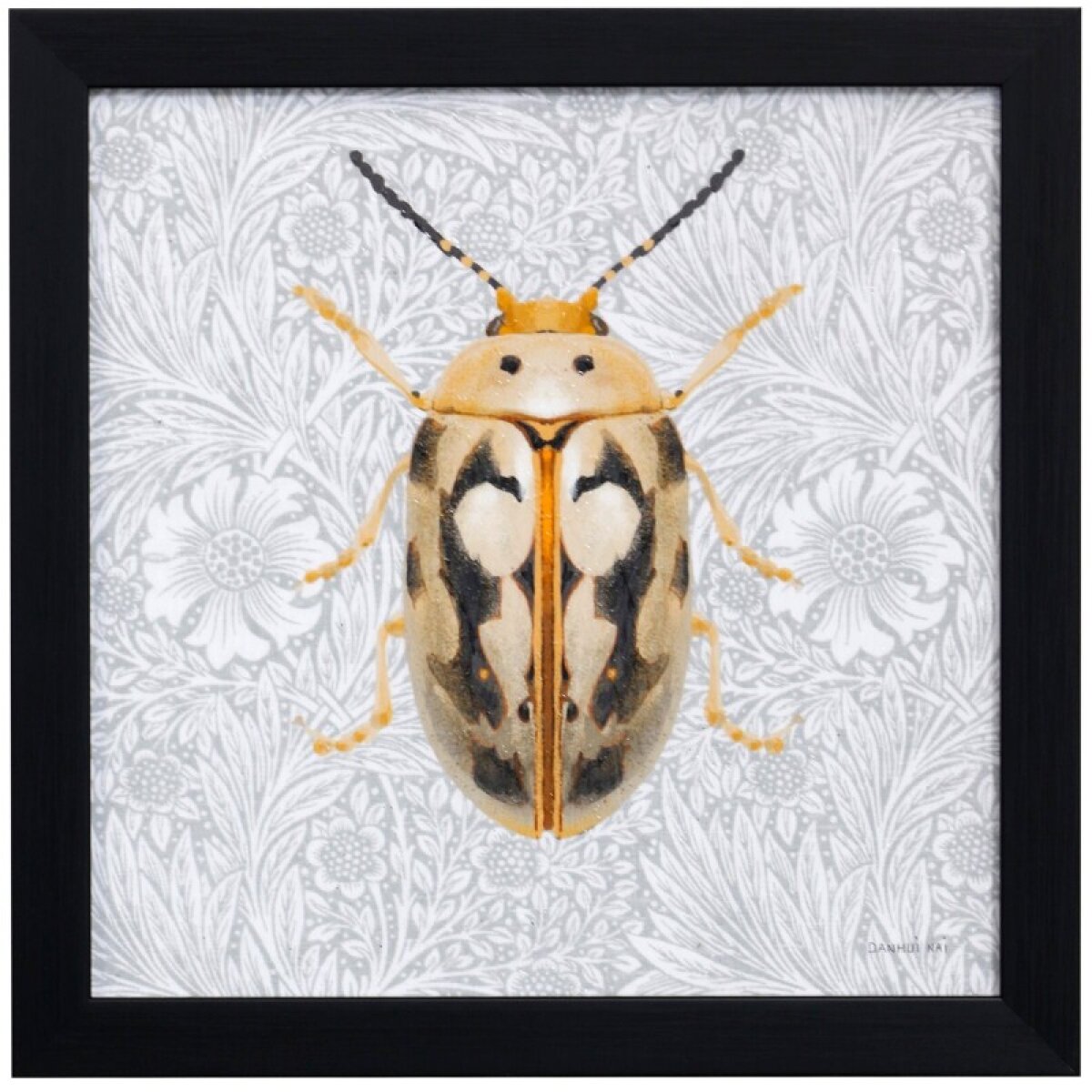 91b077e8d2ce56927b884e6ca06c8ab2 Dann Foley Lifestyle Beetles & Butterflies Iii Textured Framed Print - Image 1