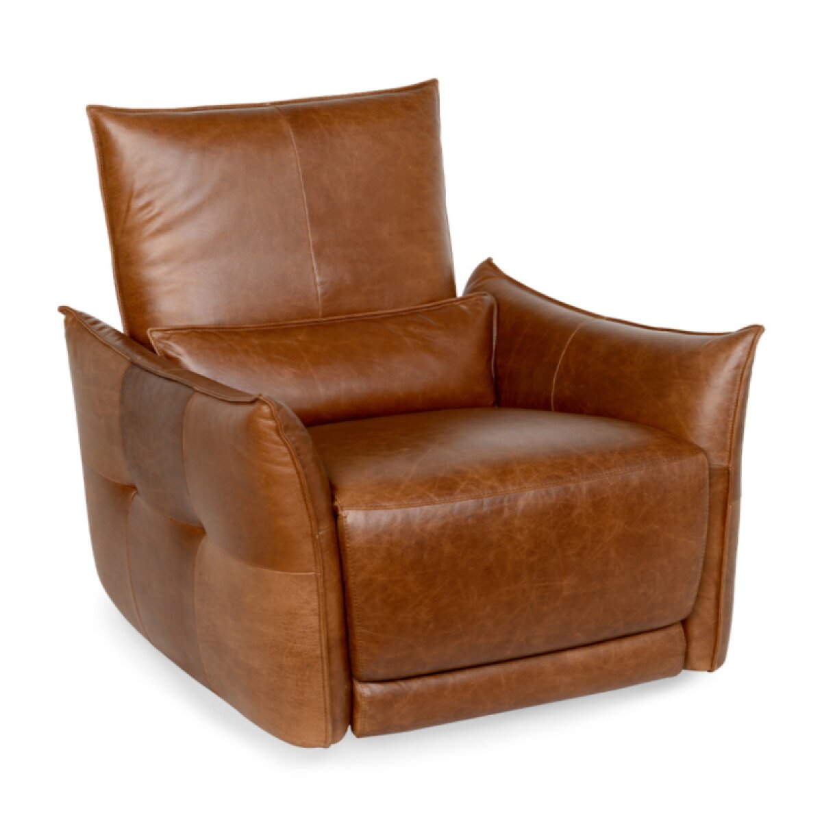 91bec27f6f3cf0c90d64f3d0c41c6f87 Amsterdam Leather Power Recliner - Kona Brown - Image 1