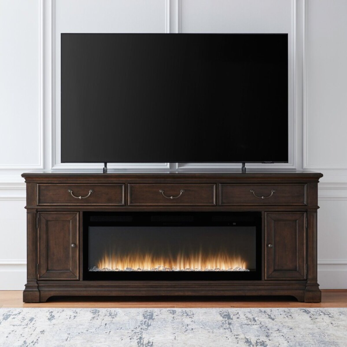 91c0c2e1bce319690b35356b5f958ee5 Fireplace TV Consoles 512 84 Inch Console w/ Fire FTS - Image 1