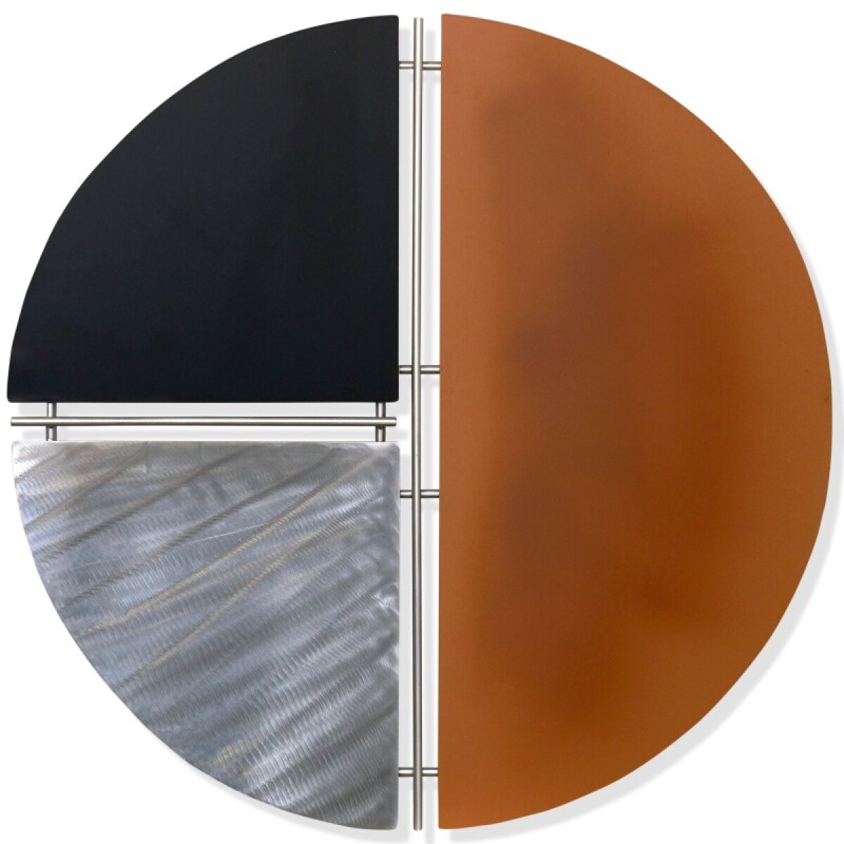 921ce3c21ec55d2a028f64fa4470571a Geo Chart Metal Wall Sculpture - Image 1