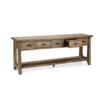 Talladega Solid Wood Rectangle Console Table - Natural Pine - Image 4