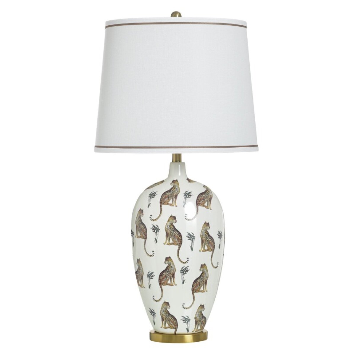 928358bd58ac8a83119c4ff8da72e03c Cheetah Gold Ceramic & Metal Table Lamp With Cheetah Portraits 1 - Image 1