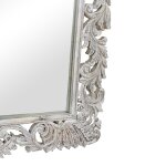 Sophia Solid Wood Carved Mirror - White - Image 3