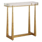 Midas Accent Table, Gold - Image 6