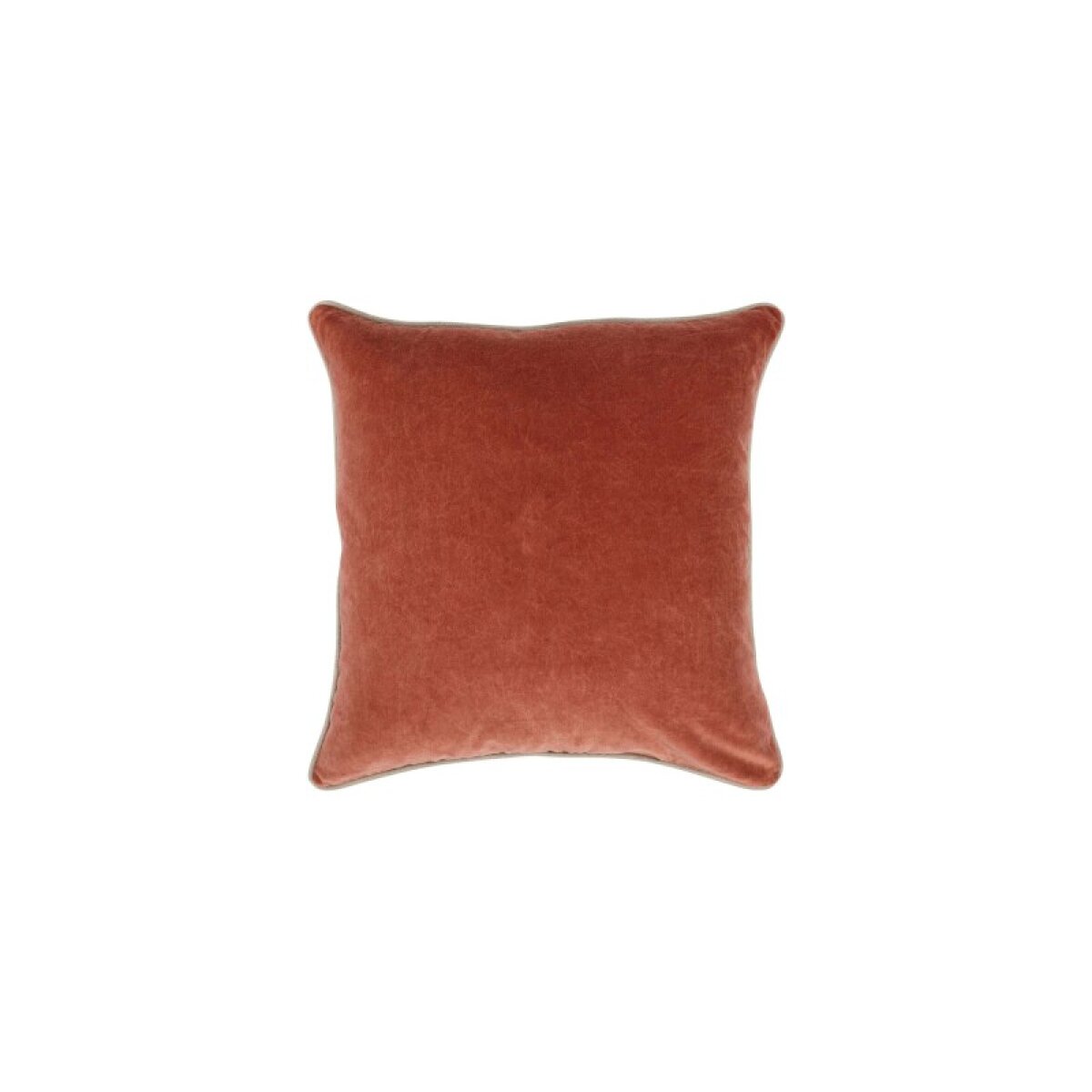 933b9f453076b8ff88c411ff3425cbb0 Heirloom Velvet Terra Cotta 22" x 22" Square Pillow Cover + Insert - Image 1