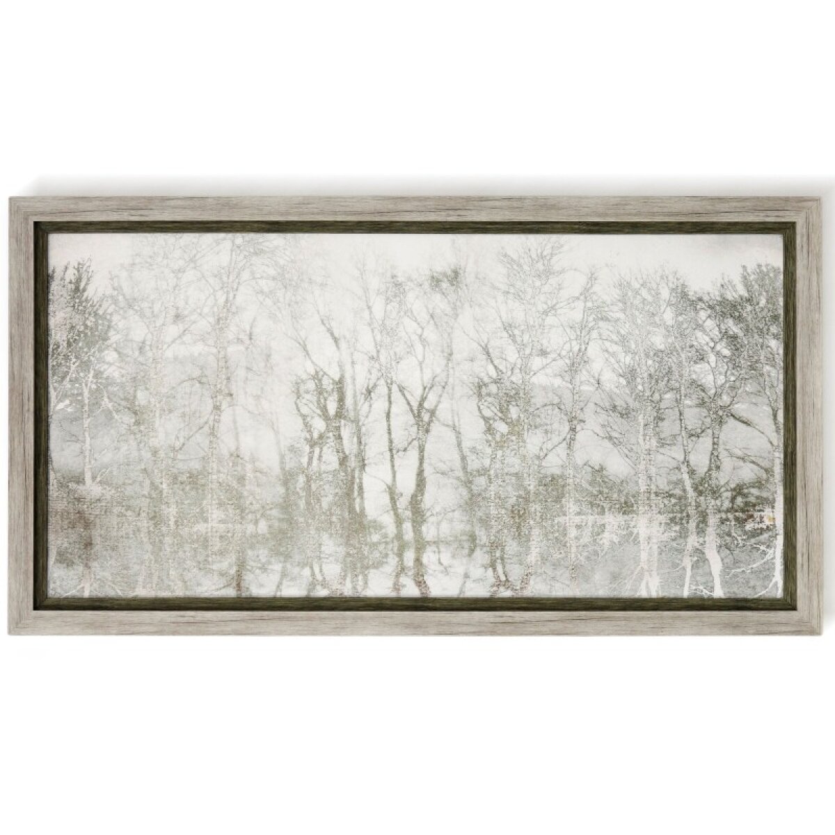 9367c123eb522003f4a2d9c16efa112f Shimmering Trees Textured Framed Print - Image 1