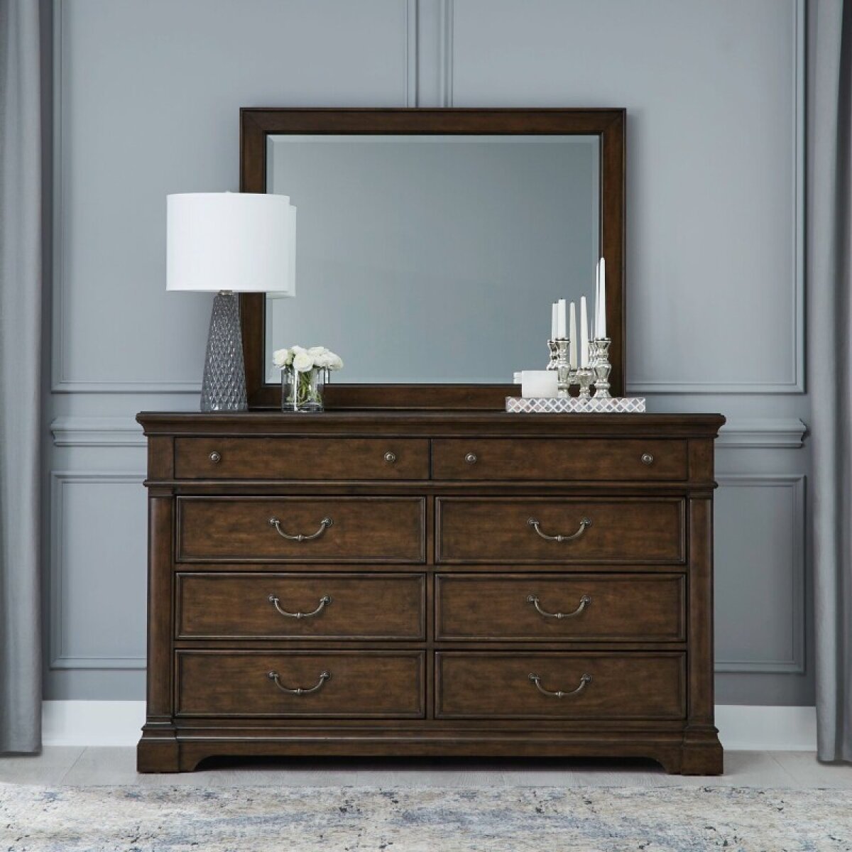 939be317cbdd932a1a9aebaf0c128168 Arden Road Dresser & Mirror - Image 1