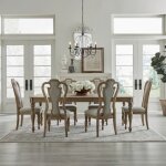 Magnolia Manor 7 Piece Rectangular Table Set