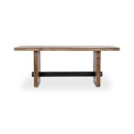 Brinton Solid Wood Rectangle Dining Table - Acorn Brown - Image 3