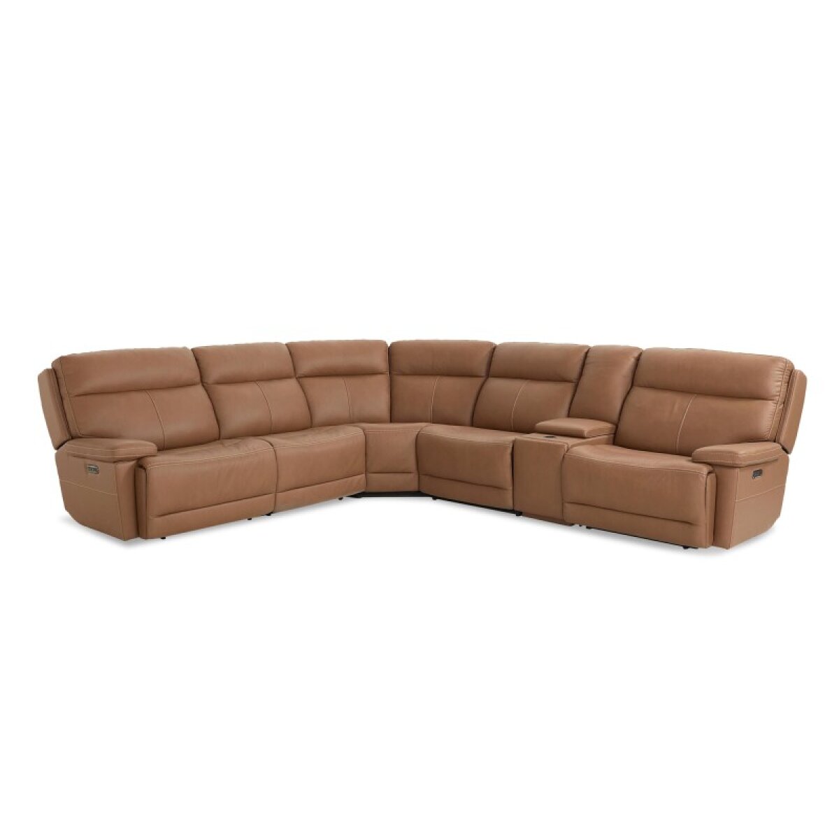 95ab3b6fe5e391bb6eb10c046943d6ec Fletcher Leather Power Reclining Sectional - Image 1