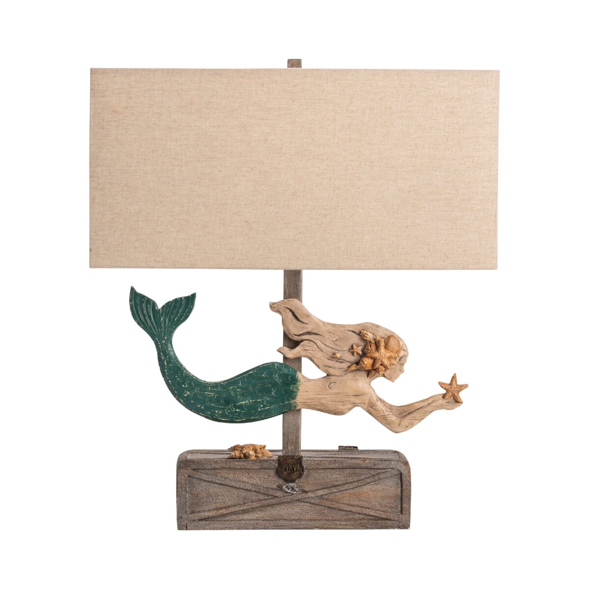 95df263efd6cff3d05a277c90d7e9f4c Mermaid Treasure Table Lamp - Image 1