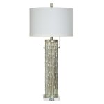 Burnished Silver Table Lamp Dann Foley Lifestyle 35in 60 Watts