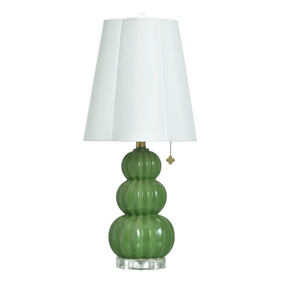 96781117581d1c11a291aebcace2d0f3 Ophelia Tamara Day For Stylecraft Green Ceramic Table Lamp - Image 1