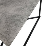 Burton Cast Aluminum Nesting Coffee Tables Set Of 2 - Antique Nickel - Image 5