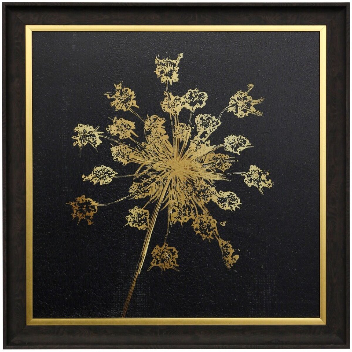 9703774189480924c2766d1a197e21fb Lady Gold Ii Textured Framed Print - Image 1