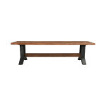 Bellamy Solid Wood Bench - Amber Brown - Image 3