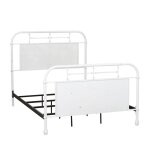 Vintage Series Twin Metal Bed - Antique White - Image 3