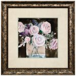 Rose Clippings Ii Jane Seymour Collection Framed Print Under Glass