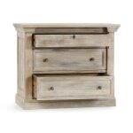 Adelaide Solid Wood 3dwr Nightstand - Natural Cream Wash - Image 5