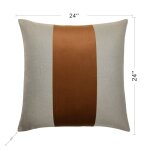 Two Tone Banded Throw Pillow Dann Foley Lifestyle - Image 5