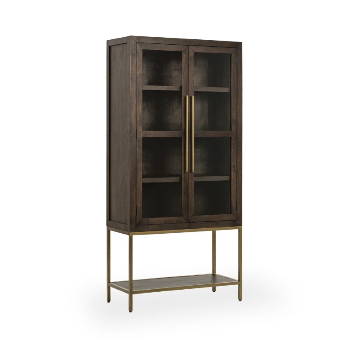 988370f7e41259c0e39450f8dff907de Freemont Solid Wood Tall Cabinet - Kona Brown - Image 1