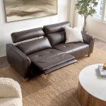 Conway Power Recliner Sofa - Brown - Image 9