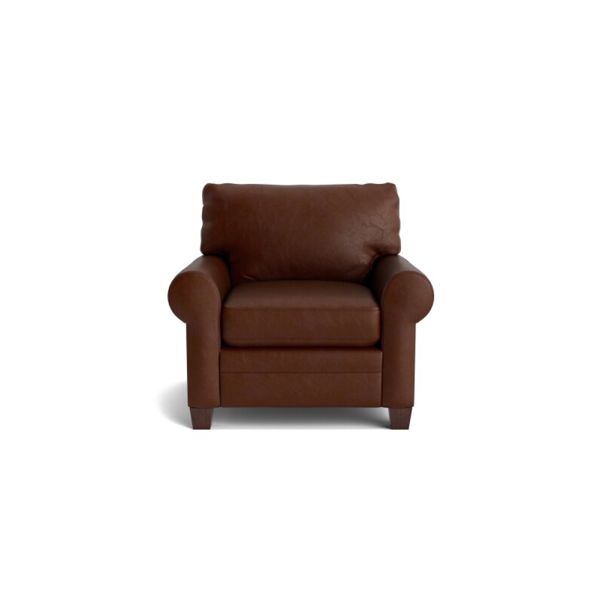 98f525267294854b978130026ceb5816 Carolina Leather Roll Arm Chair - Image 1