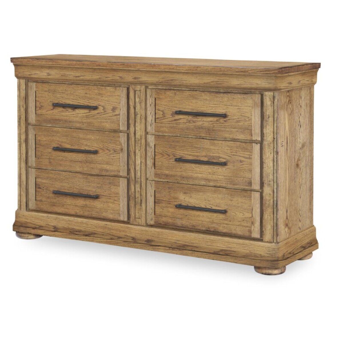 98fafe4e698f4f1cef9dd409a354fed5 Dresser 6 Drawers Barnwood Oak CLH4010-1202 - Image 1