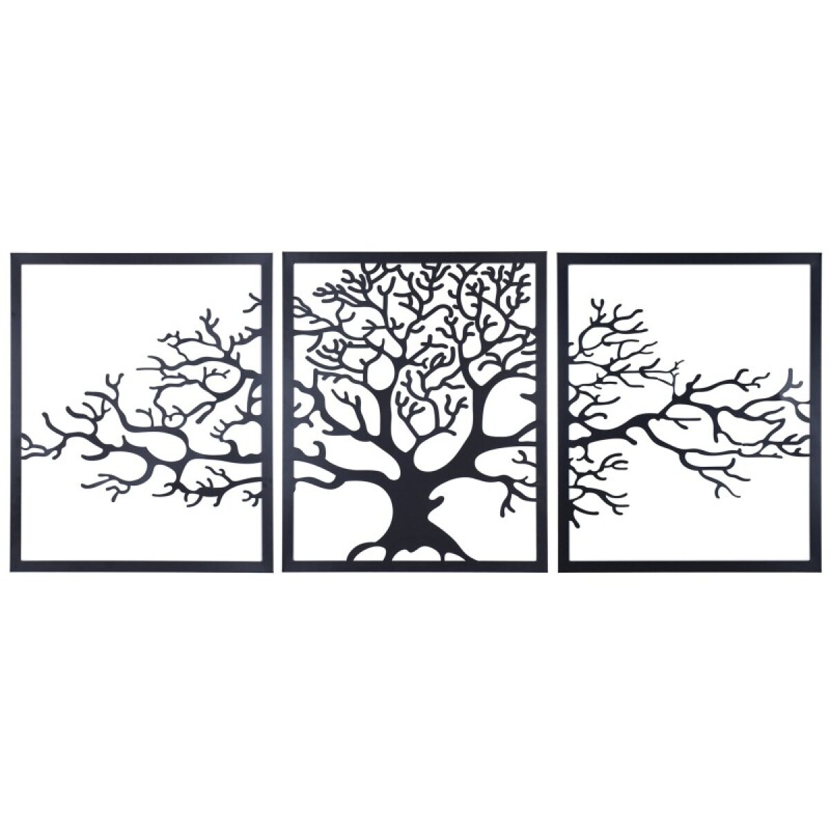 9933cda7971aea687aa1bd15564273d2 Trptych Tree Of Life Metal Wall Decor - Image 1