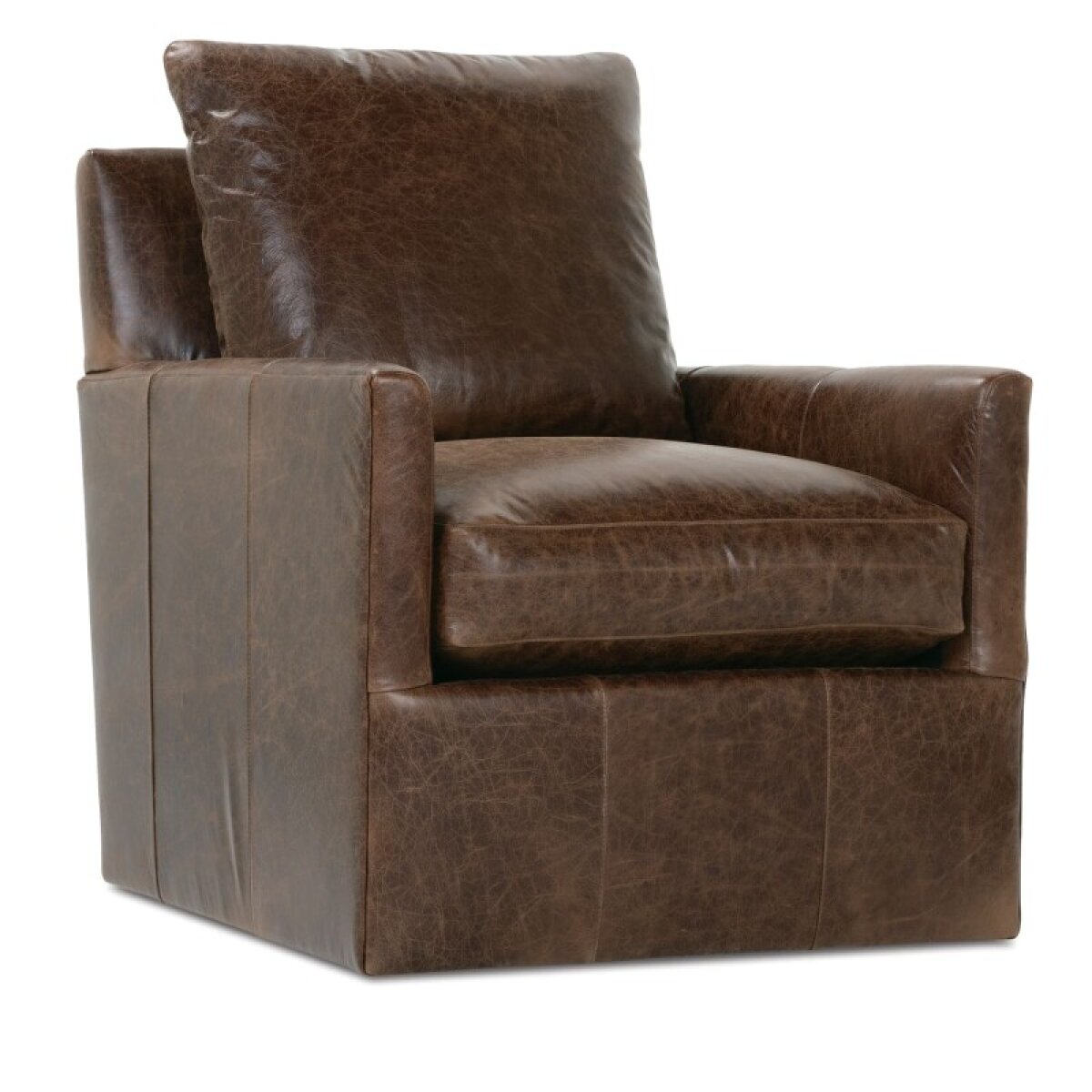 9aa7b159549ed5521907decec229b3a6 Lilah Leather Swivel Chair LILAH-L-016-PA Brown - Image 1