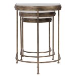 India Nesting Tables, Gold, S/3 - Image 5