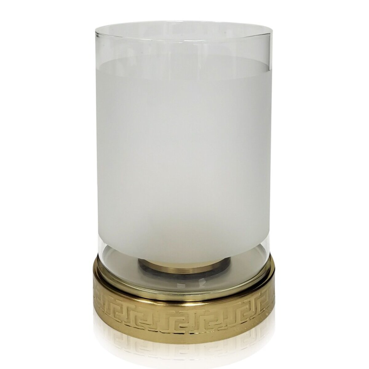 9b66c456495719fe387604a6fc174fb5 Dann Foley Lifestyle Small Hurricane Steel And Glass Candle Holder - Image 1