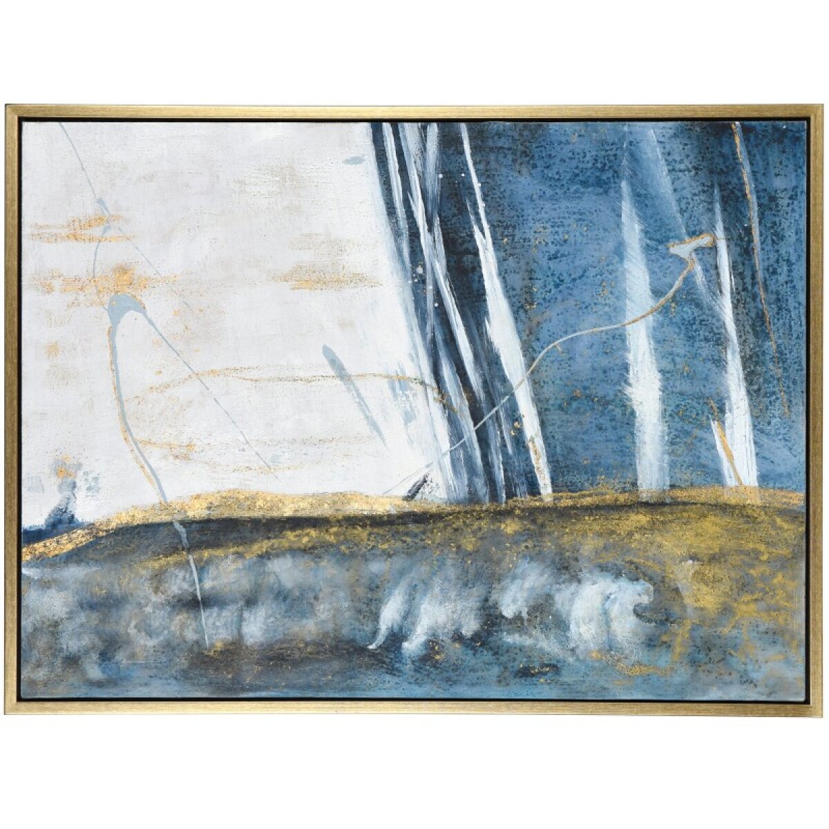 9bef800a13ed371479b7c094fcf03065 Austin Allen James Hand Painting On Canvas With Gold Framed - Image 1