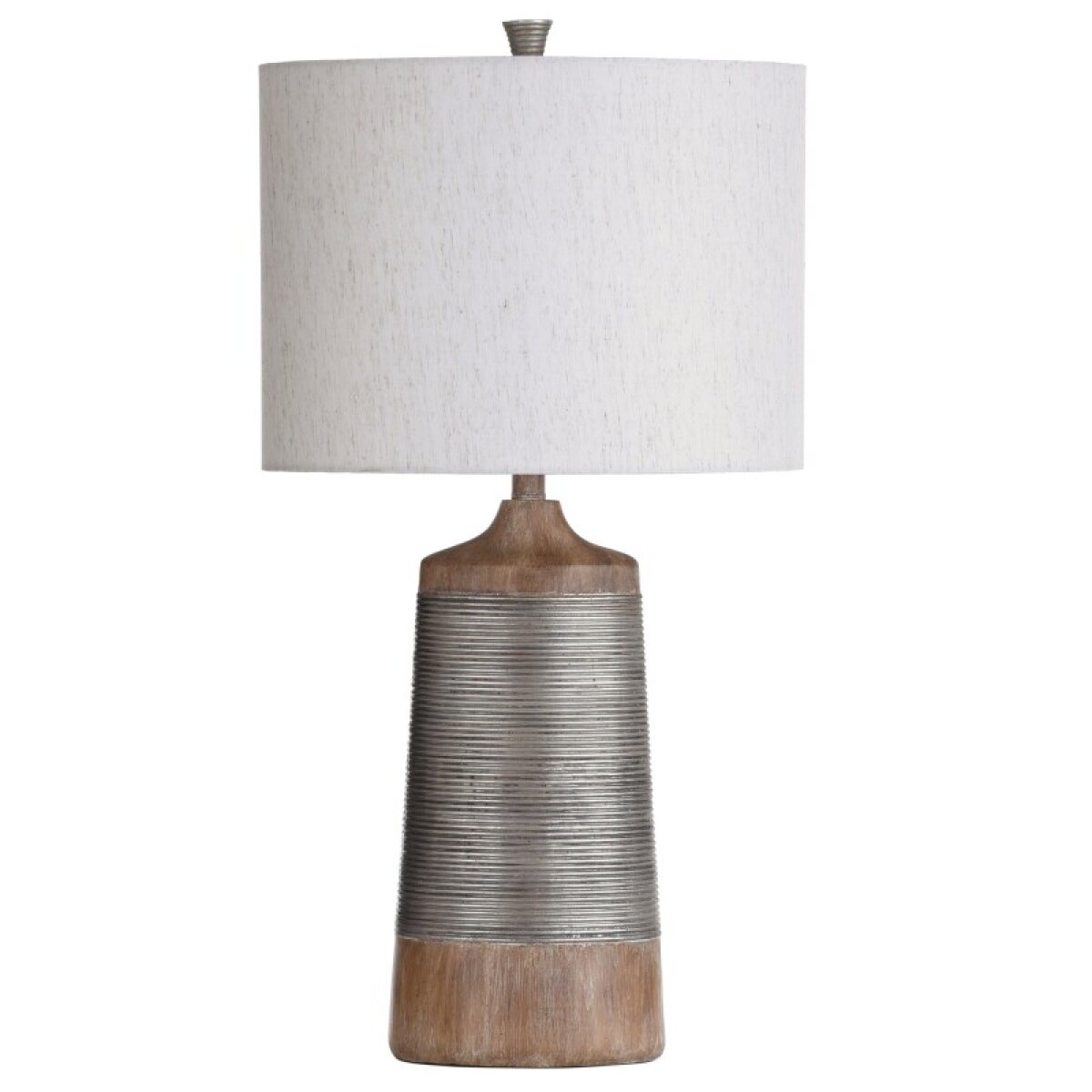 9c01b3b7a9c57c05ff3201d04ee55da8 Haverhill 31in Textured Resin Table Lamp With Textured Silver Band Accent 150w 3-way - Image 1