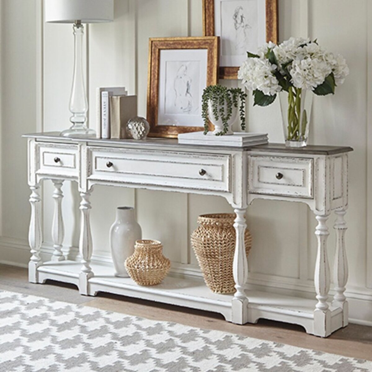 9c1eaf0213b8c089378720c429edc56a Magnolia Manor 72 Inch Hall Console Table - Image 1