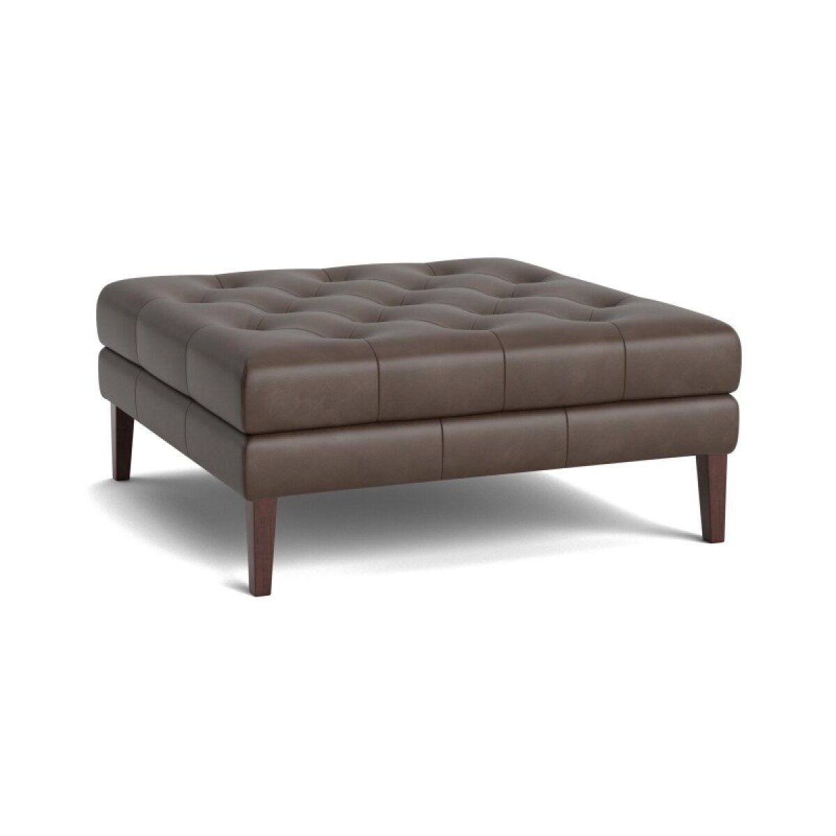 9c6109485356dd44bd2d98c70749f1de Danbury Leather Ottoman - Image 1