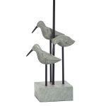 Sandpiper Table Lamp In Chittaway Bay Finish Linen Drum Shade - Image 3