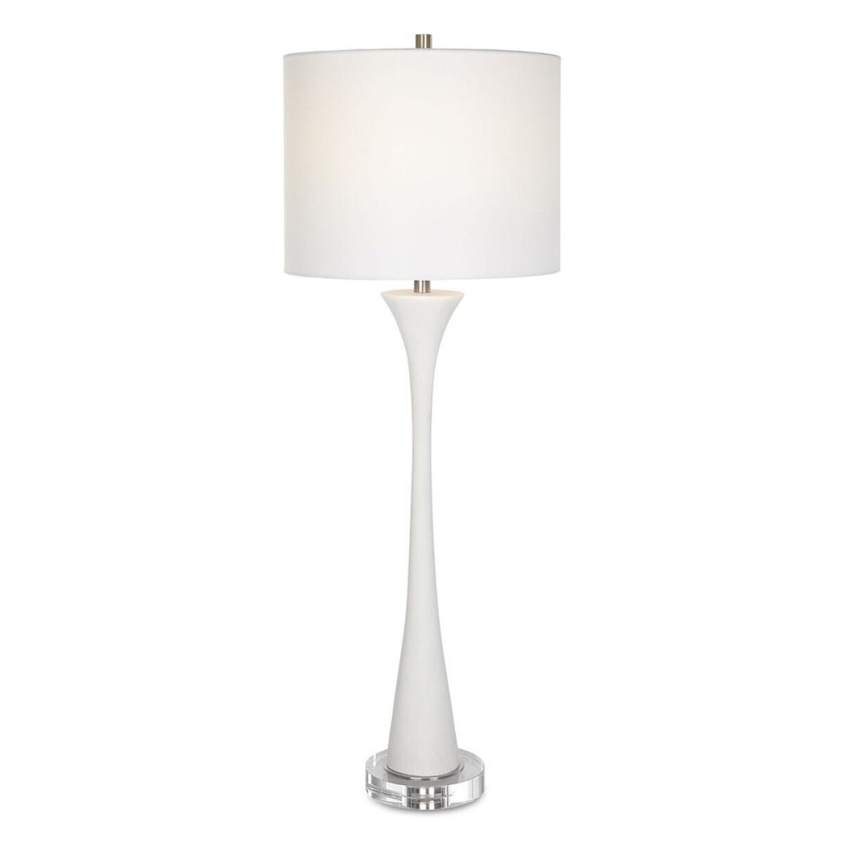 9d7d21945c9fc9608f8a8cf59e72375f Fountain Buffet Lamp, White - Image 1
