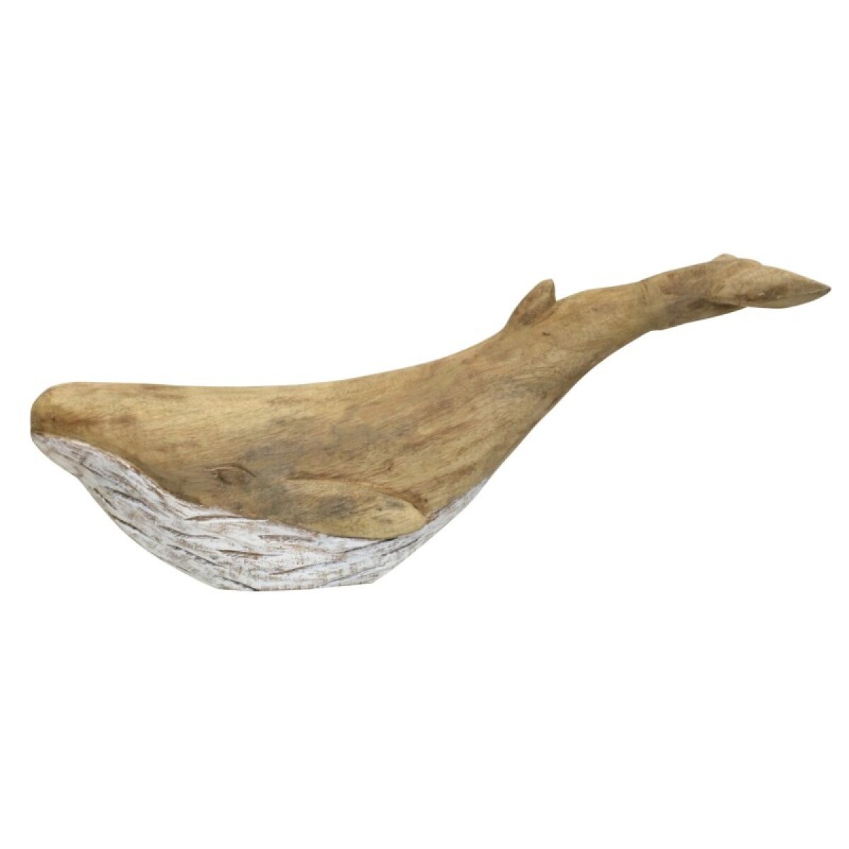 9d8e18f8b0359d2017a47fe87b6c0bac Graceful Whale Solid Mango Wood Carved Sculpture - Image 1