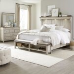 Ivy Hollow King California Mantle Storage Bed, Dresser & Mirror