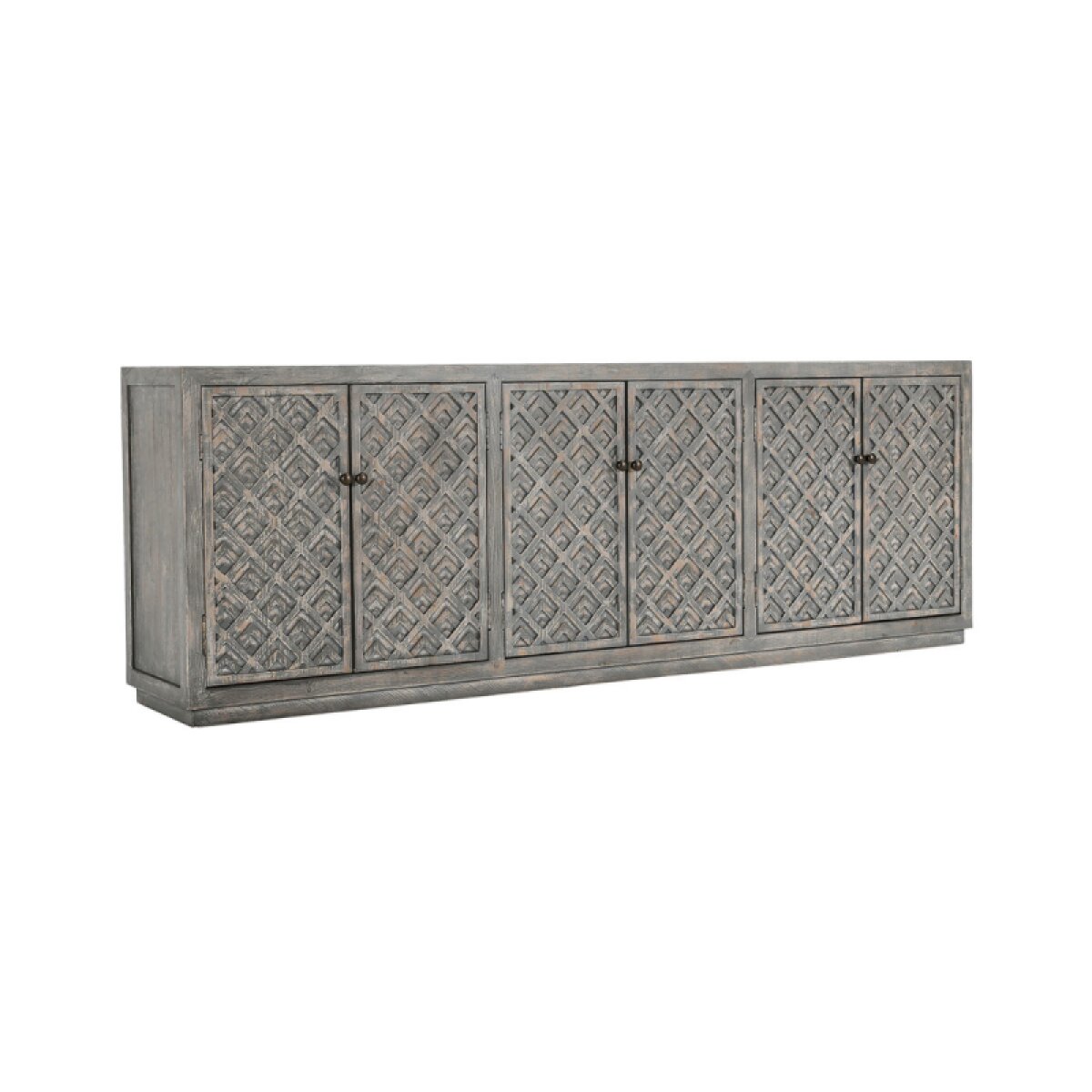 9dcdc084d8a61f8b25ae69f9608f3168 Jonas Solid Wood 6dr Cabinet - Timeworn Gray - Image 1