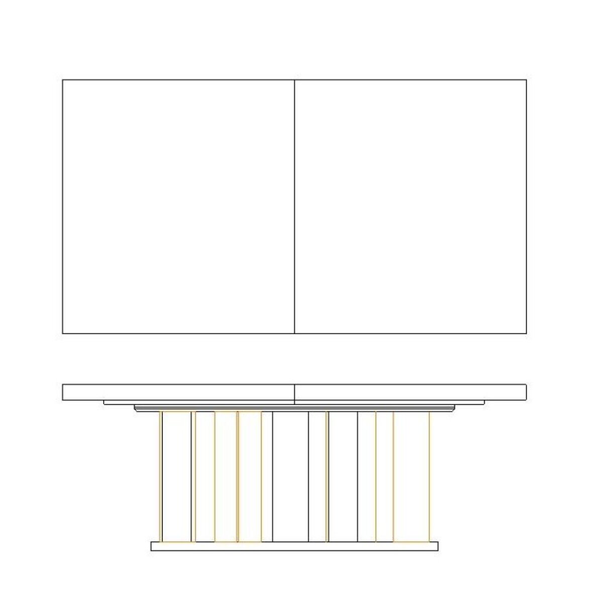 9e083cf3e09b18bb3e2a65ebbe0fdd68 Prado Dining Table Base - Image 1