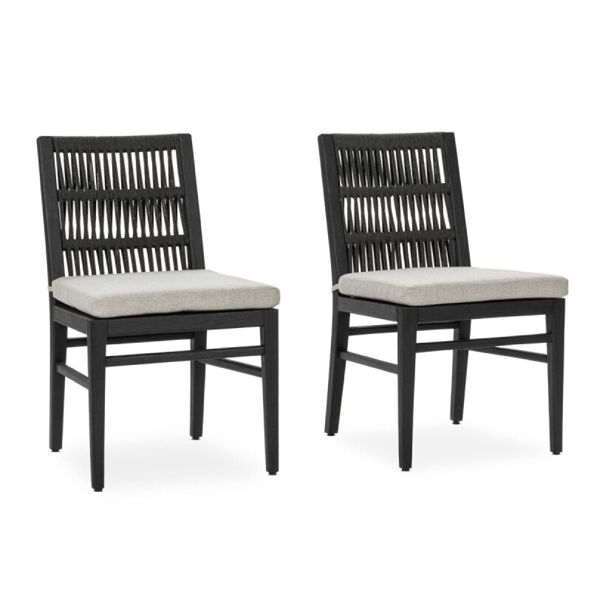 9e17b91e320a8bc72441d1201a036f73 Westville Outdoor Dining Chair Set Of 2 - Black - Image 1