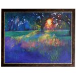 Lingering Light Textured Framed Print