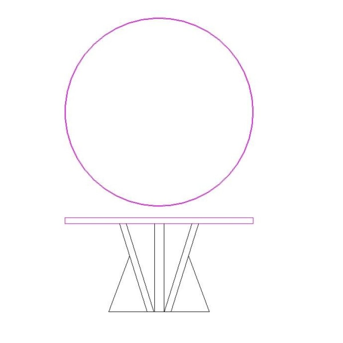 9ed2bd1779a264f818767b2d2a5ca2d3 Stratum Dining Table Base - Image 1