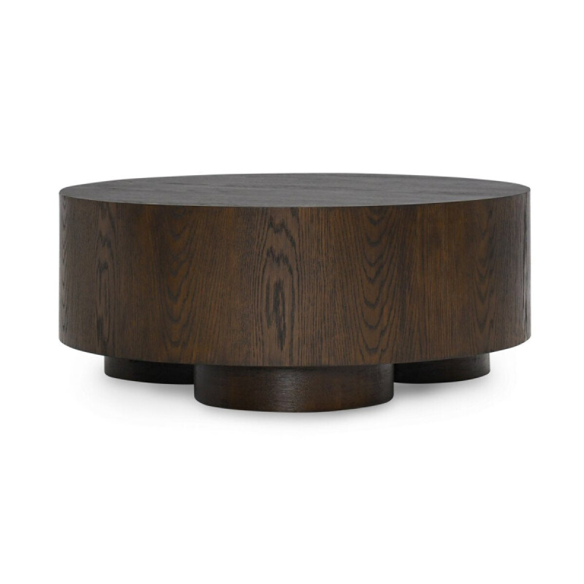 9eda62c1dea8d9f31e12773b560a7706 Runa Solid Wood Round Coffee Table - Coffee Brown - Image 1