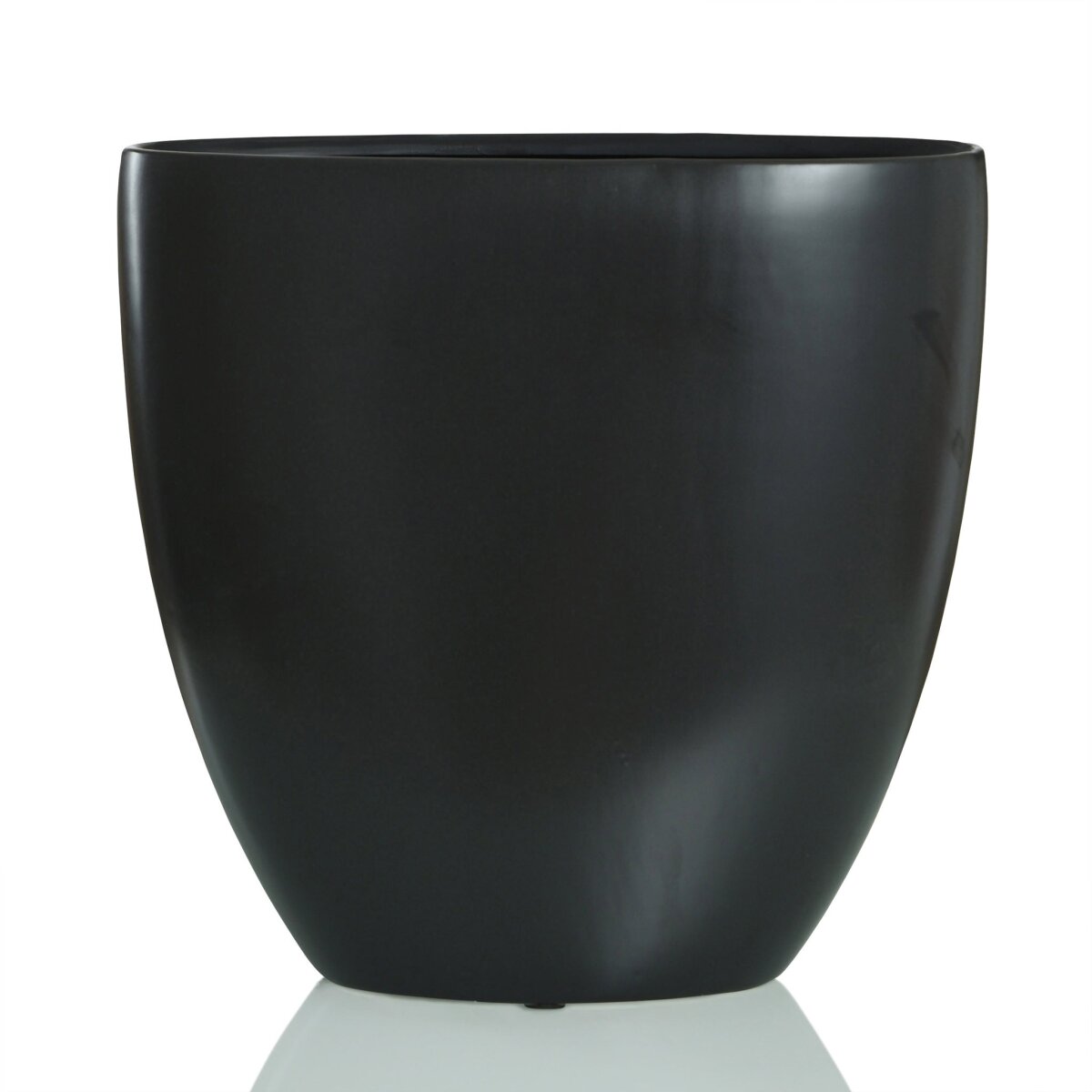 9f2b39fcc648bce3776cfe075c5c7c57 Darius Vase- Large | Matte Black Finish On Ceramic - Image 1