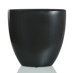 Darius Vase- Large | Matte Black Finish On Ceramic