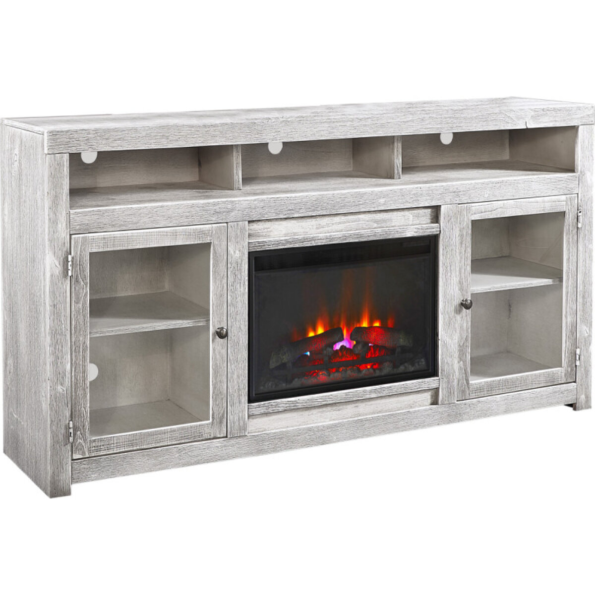 9f695f712d0097cc234643f2279a333a Avery Loft 74" Highboy Fireplace Console W/ 2 Doors - Image 1