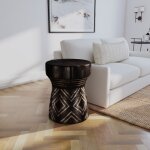 Commerce and Market Living Room Commerce & Market Carved Stump Side Table - Image 11